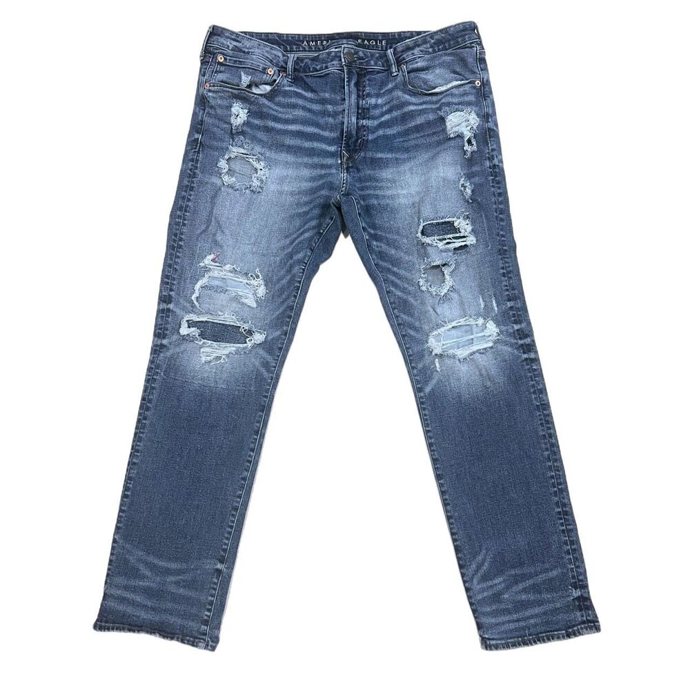 American Eagle Men's Blue Slim Fit Jeans AirFlex Size 38x32